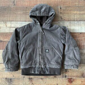 Polar King by Key brown insulated canvas ranch farm coat boy's -S